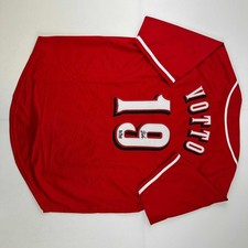 Facsimile Autographed Joey Votto Cincinnati Red Jersey Size Men's XL picture