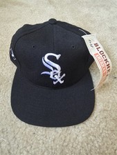 VINTAGE AMERICAN NEEDLE CHICAGO WHITE SOX BLOCKHEAD WOOL SNAPBACK NWT HAT CAP picture