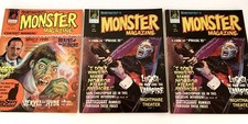 Vintage 1975 Lot Of 3 Quasimodo’s Monster Magazines Unread Condition No Labels picture
