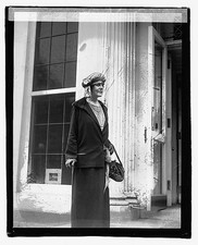 Photo:Lady Allen Johnston 1922 Woman Portrait Outside Columned Building picture