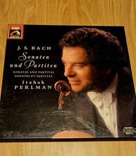 J.s. Bach, Itzhak Perlman 2 LP Box - Sonatas And Partitas / EMI picture