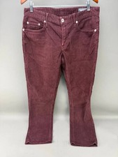 Bonobos Mens Burgundy Red Corduroy Denim Jeans Size 33x30 picture