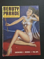 May 1945 Beauty Parade Magazine Billy Devorss Cover Pinup Girls Art Beauty VG picture