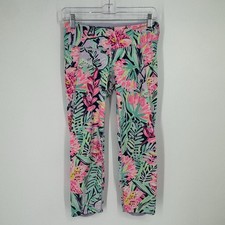 Lilly Pulitzer leggings small S tropical floral activewear fitness vacation picture