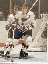 St. Louis Blues Bob & Barclay Plager 8x10 Action Photo. Unsigned. picture