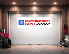 GM Performance Parts Wall Banner 2x6ft Garage Decors Polyester picture