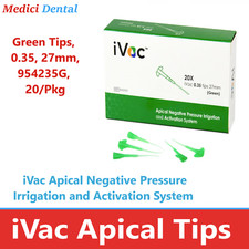 Dental iVac Apical Negative Pressure Activation System Green Tips, 0.35, 27mm picture