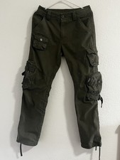 Vintage Free Knight Olive Green Military Cargo Pants Men’s Size 29x28 picture