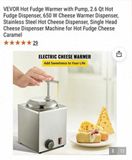 VEVOR 2.6 Qt Hot Fudge/Cheese Warmer Dispenser w/ Pump 650W Stainless Steel picture