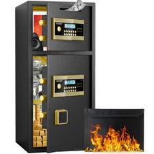 Kavey 6.5 Cub Luxury Safe Box with Dual Alarm System and Fireproof Bag picture