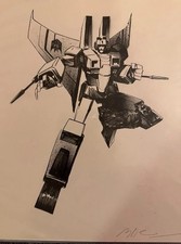 Mike Huddleston Original Art Illustration Starscream Transformers Decepticons picture