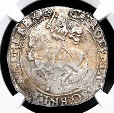 ENGLAND. Charles I, 1625-1642. Hammered Silver Halfcrown, S-2779, NGC XF40 picture