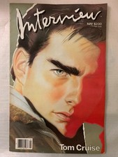 Vintage Andy Warhol INTERVIEW Magazine - TOM CRUISE Cover. May 1986. Rare picture