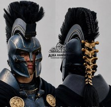 AURA Agamemnon The Odyssey Helmet Greek Warrior Handmade Armor Halloween Gift picture
