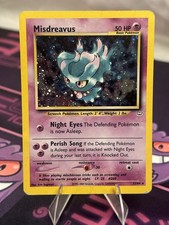Vintage Misdreavus 11/64 Neo Revelation Holo Rare pokemon card 2000 picture