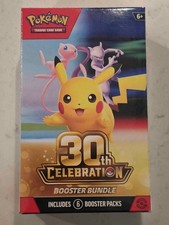 Pokemon TCG 30th Celebration Booster Bundle 6 Packs Factory Sealed English picture