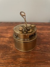 Antique A. Hobbs London Brass Pocket Box Sextant c. 1917 WWI Era - FUNCTIONAL picture