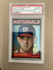 2013+Topps+Heritage+Chrome+Black+Refracter+PSA+10+#+HC50+Bryce+Harper picture