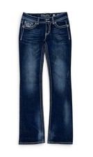 Miss Me Women’s JP5002-18 Bootcut Dark Blue Denim Jeans Size 29 X 34 picture