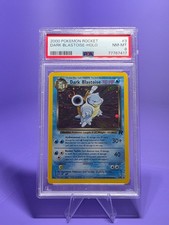 2000 Pokemon Team Rocket Dark Blastoise Holo #3 PSA 8 WITH SWIRL picture