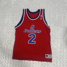 Vintage 90s Washington Bullets Chris Webber NBA Basketball Jersey Mens Size 44 picture