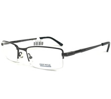 Robert Mitchel Eyeglasses Frames RM907 GM Grey Rectangular Half Rim 52-18-145 picture