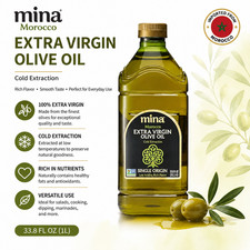 Mina Moroccan Extra Virgin Olive Oil 68 Fl Oz (2L) Single Origin Polyphenol Rich picture