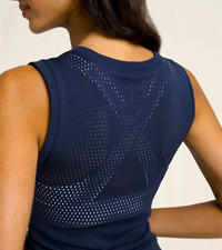 Wilson Women's Pro Seamless Tennis Tank Top Navy Size M picture