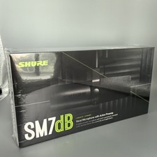 Shure SM7dB Dynamic Microphone Preamp Stream Podcast Recording Black Authentic picture