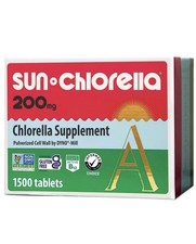 Sun Chlorella 200mg Whole Body Wellness Green Algae Superfood Supplement 1500Tab picture
