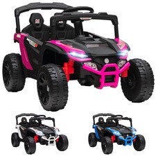 Qaba 12V Kids Ride On Truck with Dual Motors for 3-8 Boys Girls picture
