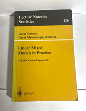Lecture Notes in Statistics 126 Linear Mixed Models SAS Verbeke PB 1997 300p picture