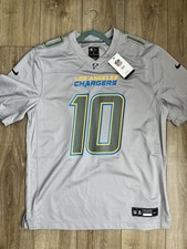 NWT $130 Nike NFL On-Field Los Angeles Chargers #10 Justin Herbert Gray Jersey L picture
