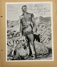 Vintage Jay Silverheels Autographed Glossy Photo Signed Tonto Rare picture