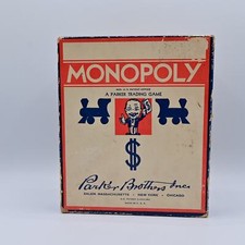 Vintage 1936 Monopoly Board Game No Board picture