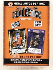 2024 Leaf Collective Football Blaster Box with (10) Cards Including (2) Autos picture