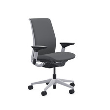 Think Chair by Steelcase -Platinum Frame - Cogent Graphite Fabric - FULLY LOADED picture