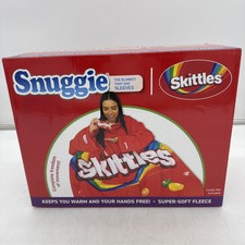 Snuggie Skittles Wearable Super Soft Fleece Blanket with Sleeves 71” x 54” New  picture
