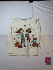 Girls Long Sleeve Shirt Size 5/6 with Fall Design New with Tags picture