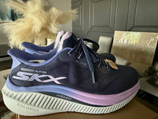 SKECHERS GOwalk Slip-ins Arch Fit Machine Washable Navy/Purple Sneaker 125582 picture