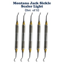 5 X Periodontal Montana Jack Sickle Scaler Light Double Ended Dental Instruments picture