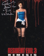 Catherine Disher Signed Resident Evil 3 Jill Valentine 8x10 Autograph picture