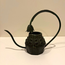 MacKenzie-Childs Decorative Metal Watering Can, Green, Indoor/Outdoor picture