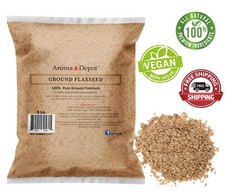 5lb GROUND Brown Flax Seed Omega-3 Non-GMO Linaza Raw 80 oz. Flaxseed POWDER picture
