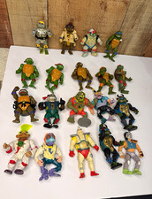 Vintage TMNT Teenage Mutant Ninja Turtles 19 Figure Lot 1988-1992 Playmates picture