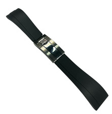 ROLEX Black OYSTERFLEX Watch Band 21MM Fit SUBMARINER, Rolex Deepsea & others picture