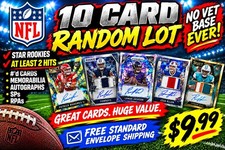 NFL 10 Card Random Lots ⭐ Star Rookies + 2 HITS #D MEM AUTO SP | NO VET BASE picture