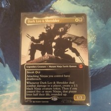 MtG Dark Leo & Shredder - NM Borderless - Teenage Mutant Ninja Turtles TMNT picture