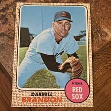 RARE Topps 1968 MILTON BRADLEY Darrell Brandon #26 Baseball Card picture