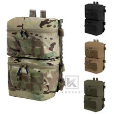 KRYDEX Tactical Back Panel Double Pouch Lightweight Zip Modular Backpack for V5 picture
